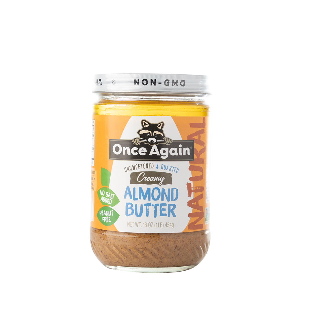 Once Again Unsweetened & Roasted Creamy Almond Butter 454g