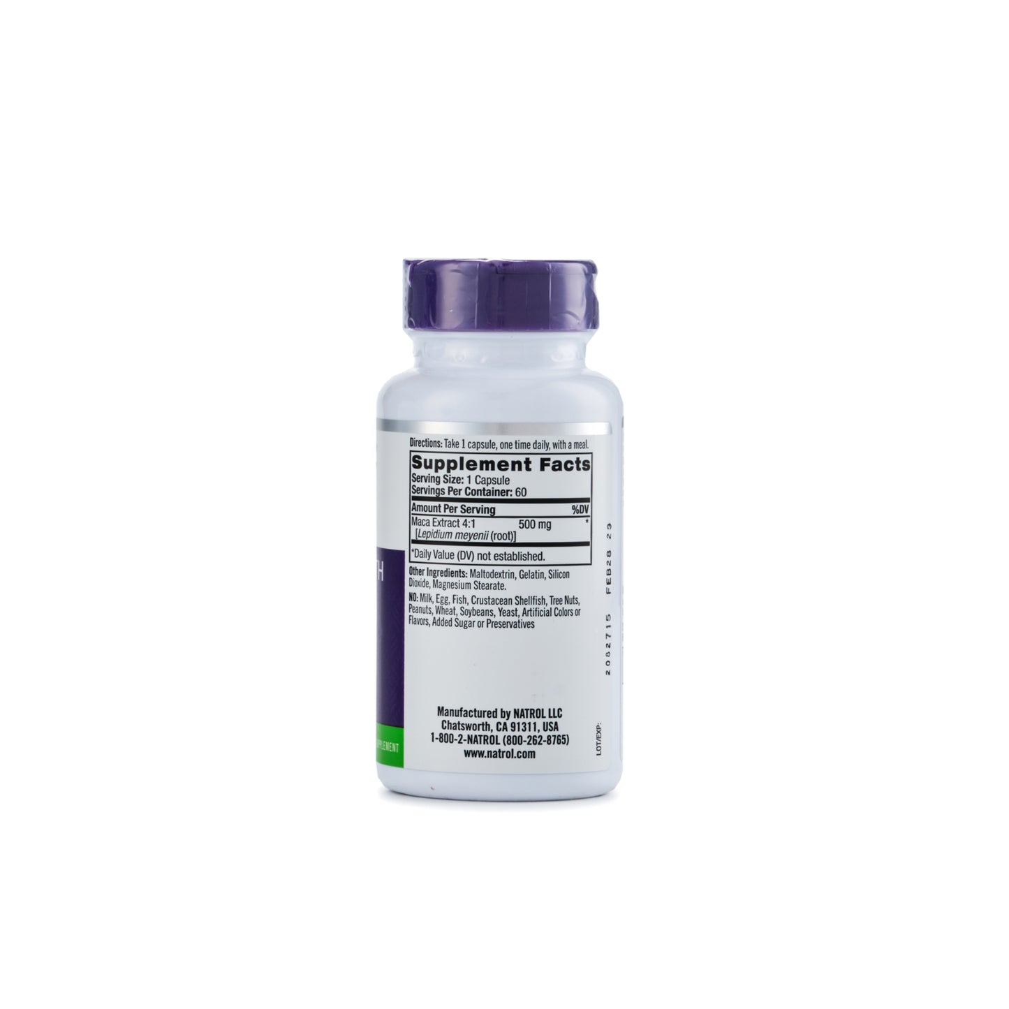 Natrol Maca 500mg 60 capsules