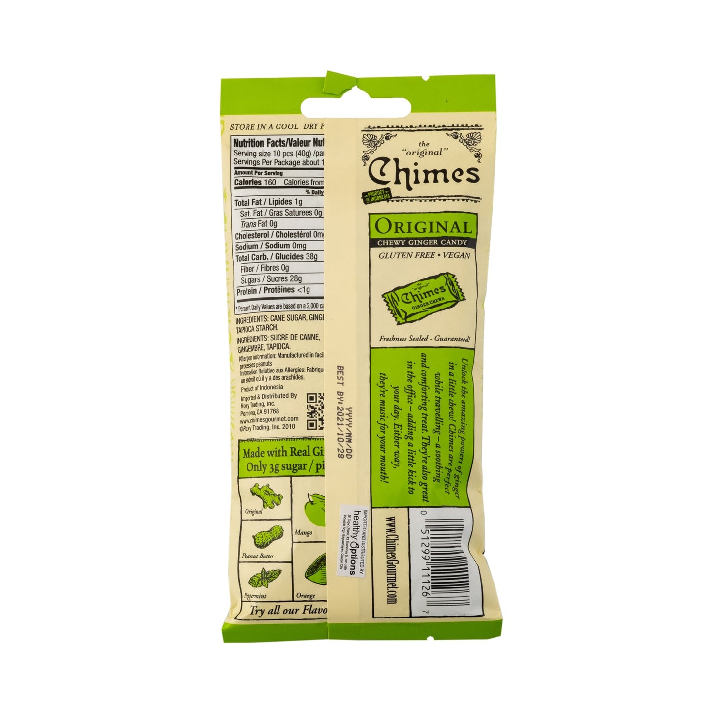 Chimes Original Ginger Chews 43g
