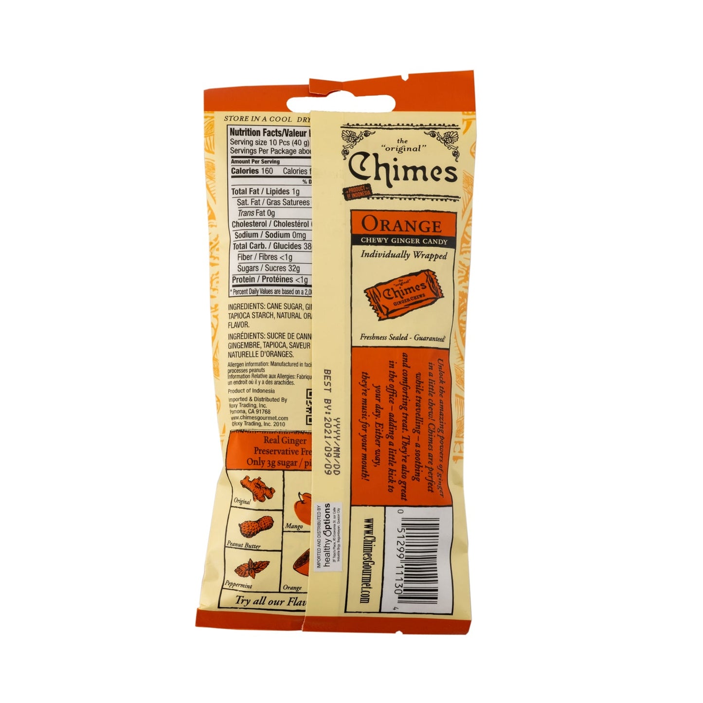 Chimes Orange Ginger Chews 42.5g