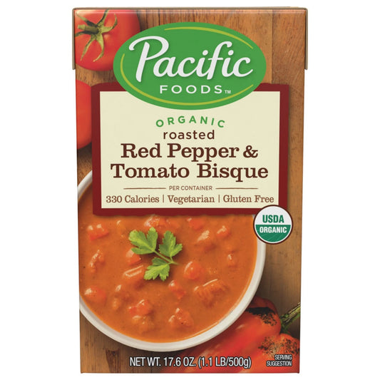 Pacific Organic Roasted Red Pepper Bisque 500g