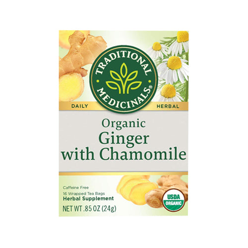 Traditional Medicinals Organic Ginger with Chamomile 16 Tea Bags