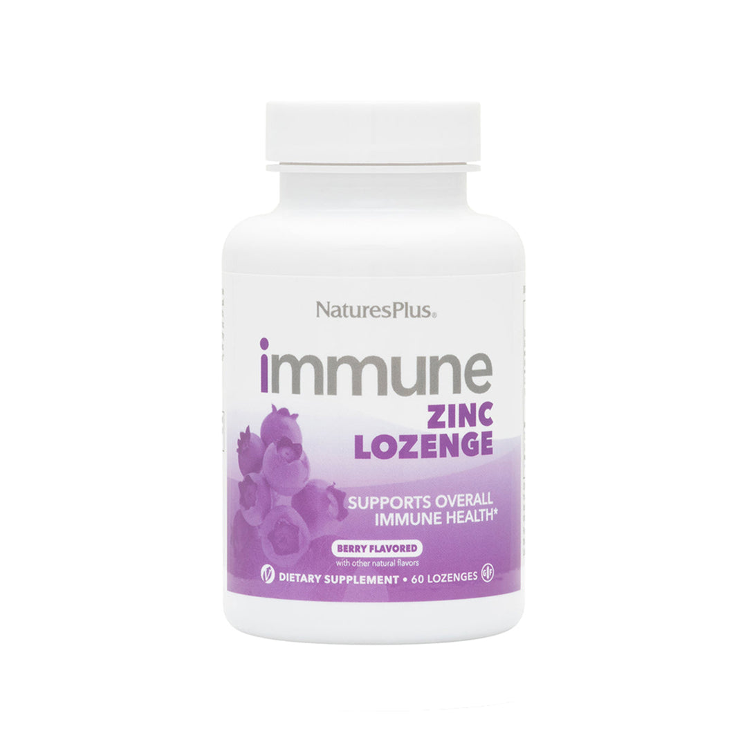 Nature's Plus Immune Zinc Lozenge Berry 60 Lozenges