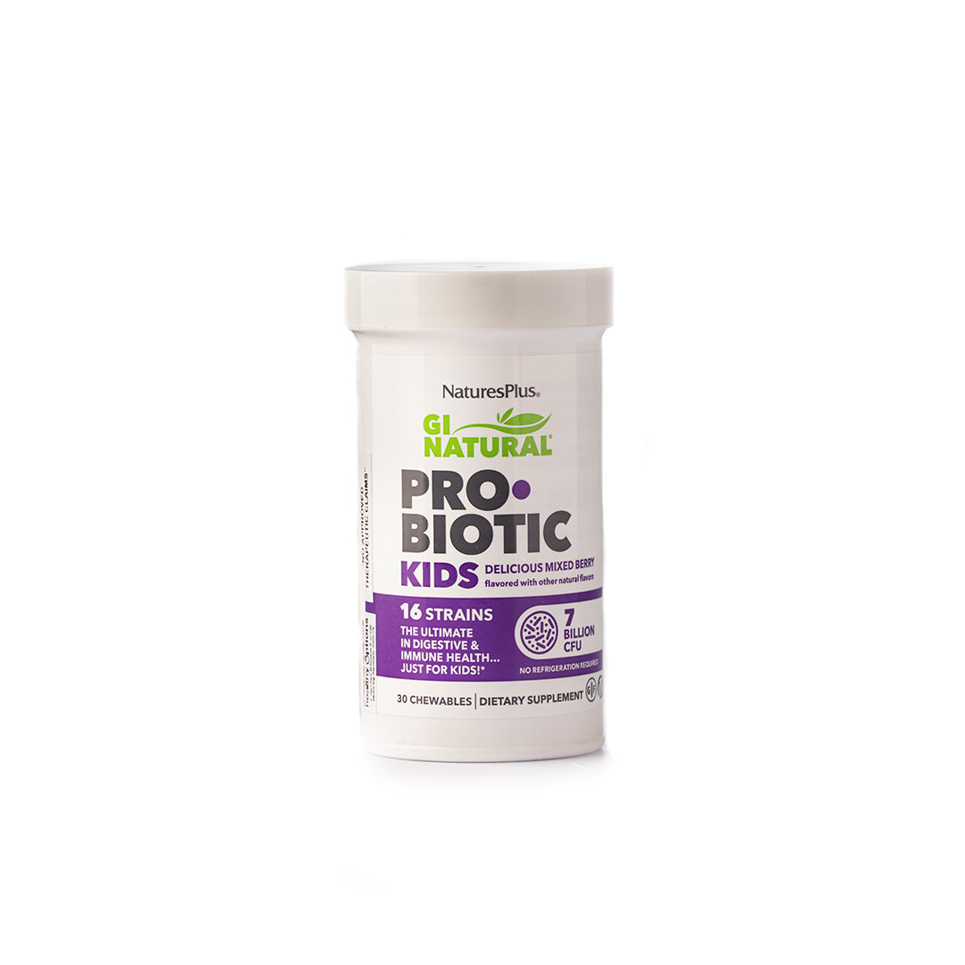 Nature's Plus GI Natural Probiotic Kids 7 Billion CFU 30 Chews