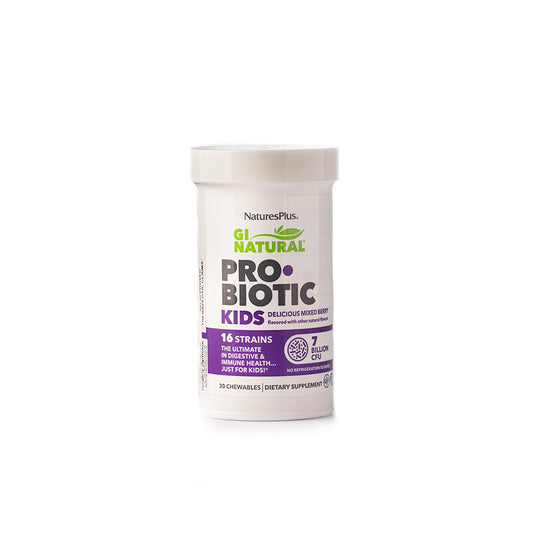 Nature's Plus GI Natural Probiotic Kids 7 Billion CFU 30 Chews