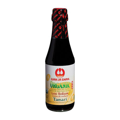 Wan Ja Shan Organic Tamari Sauce Gluten Free Less Sodium 300mL