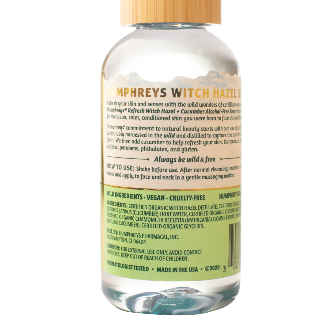 Humphreys Witch Hazel Alcohol-Free Toner Refresh with Cucumber 97ml