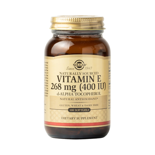 Solgar Vitamin E 268mg (400IU) d-Alpha Tocopherol 100 Softgels