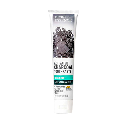 Desert Essence Activated Charcoal Toothpaste Fresh Mint 176g