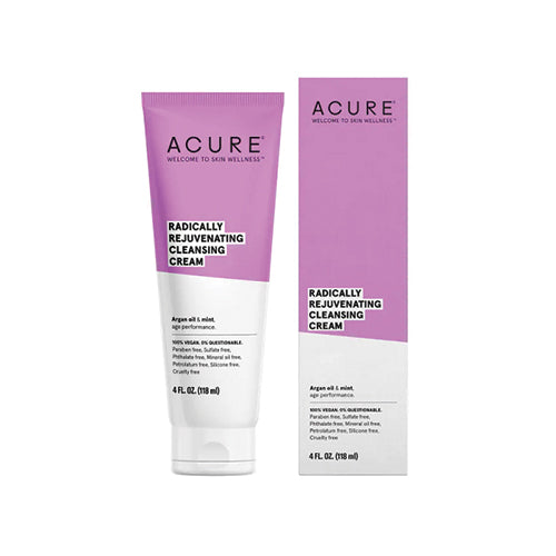 Acure Radically Rejuvenating Cleansing Cream Argan Oil & Mint 118ml