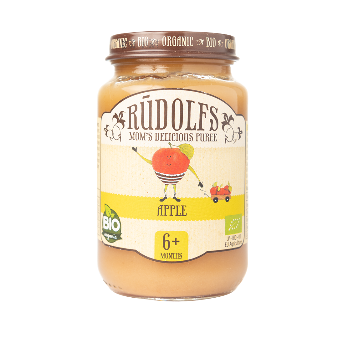 Rudolfs Organic Apple Puree 6+ Months Stage 1 190g