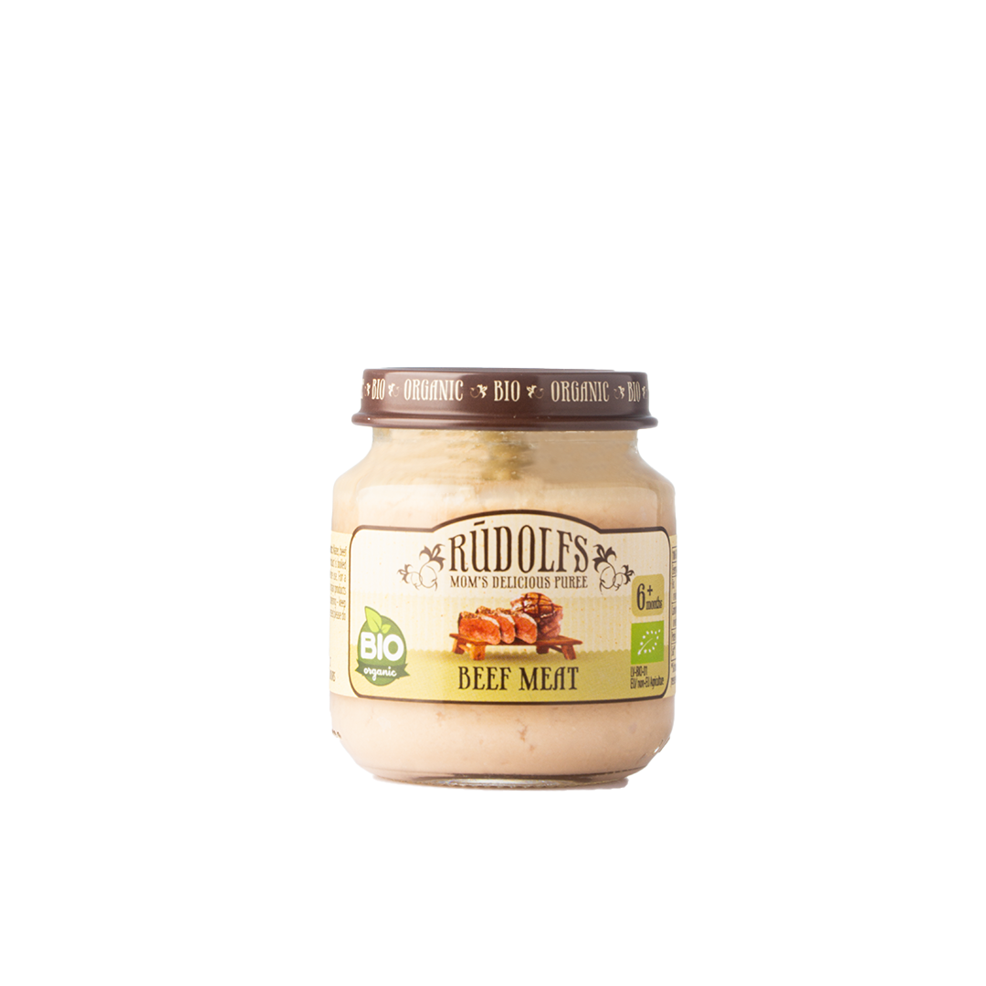 Rudolfs Organic Beef Puree 6+ Months Stage 2 120g