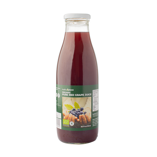 Healthy Options Organic Red Grape Juice 750ml