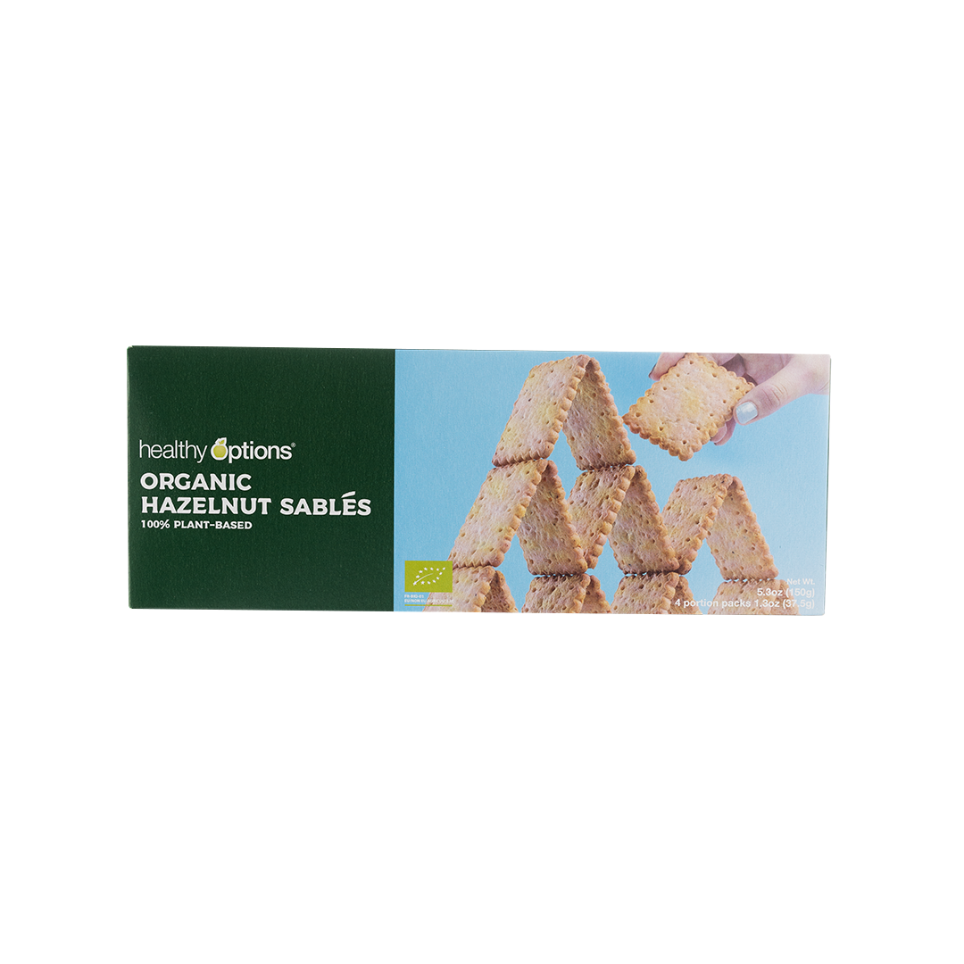 Healthy Options Organic Hazelnut Sablés 150g