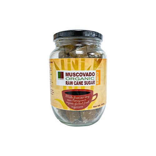 Raw Brown Organic Muscovado Sugar (Cubes) 300grams