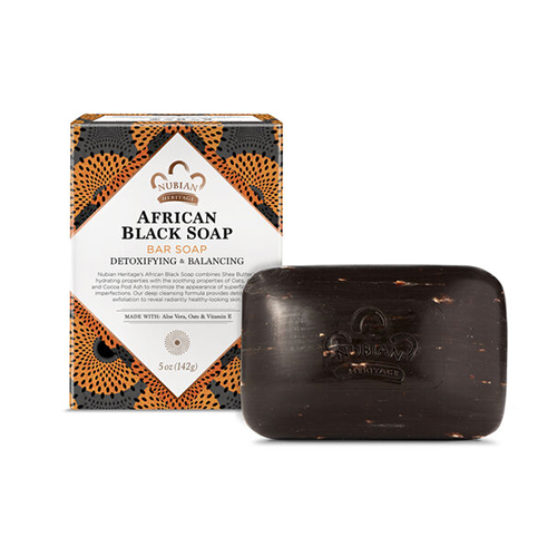 Nubian Heritage African Black Soap Detoxifying & Balancing Bar Soap 142g