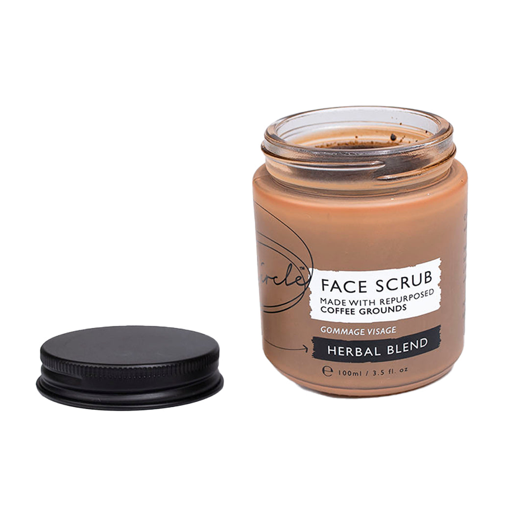 Upcircle Face Scrub Coffee Grounds Herbal Blend for Acne 100ml