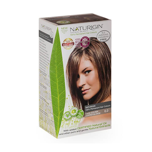 Naturigin Hair Colour 6.0 Dark Golden Cooper Blonde 85g