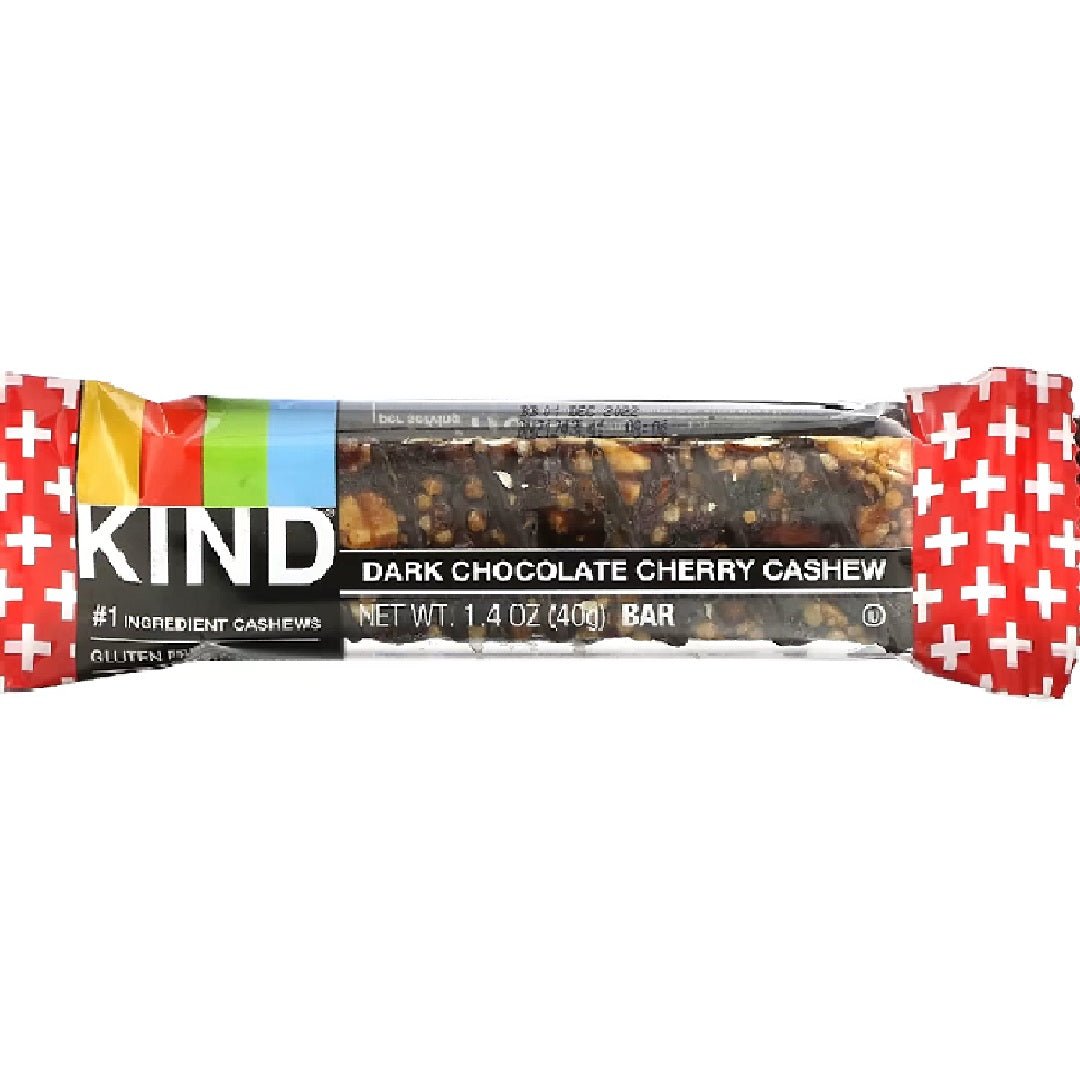 Kind Dark Chocolate Cherry Cashew Plus Bar 40g