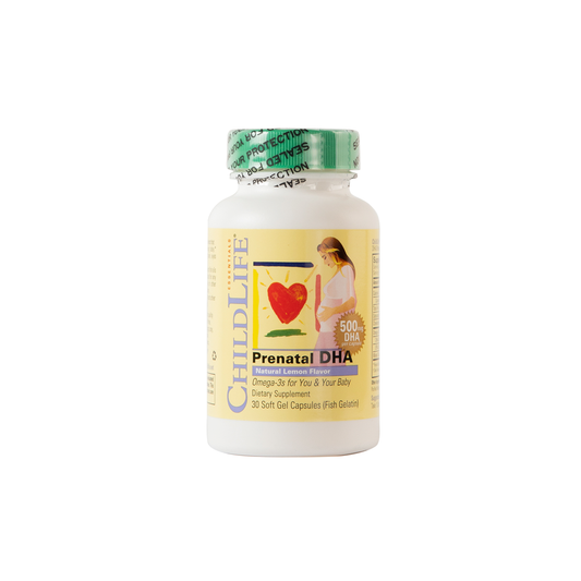 ChildLife Prenatal DHA Natural Lemon Flavor 30 Softgels