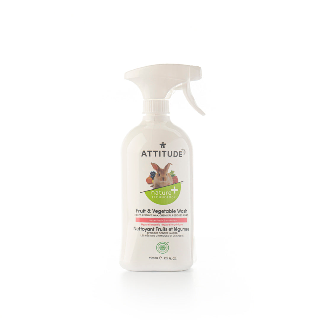 Fruit and Vegetable Wash - Removes pesticides, wax & dirt I ATTITUDE