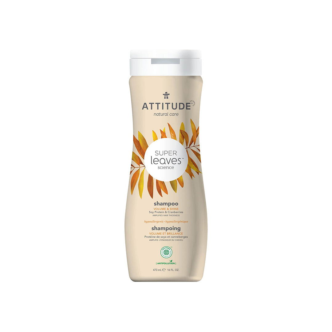 Attitude Super Leaves Shampoo Volume and Shine Soy Protein and Cranberries 473ml