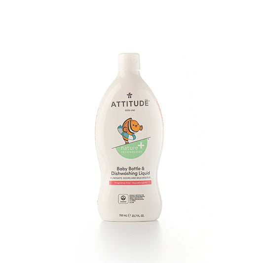 Attitude Baby Bottle & Dishwashing Liquid Fragrance-free 700ml
