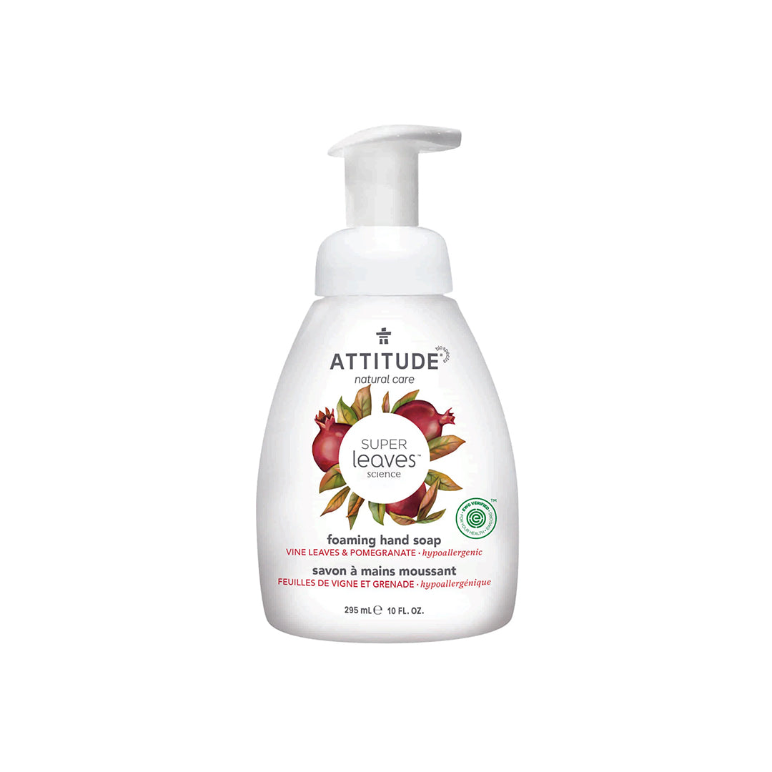 Attitude Super Leaves Foaming Hand Soap Vine Leaves & Pomegranate 295ml