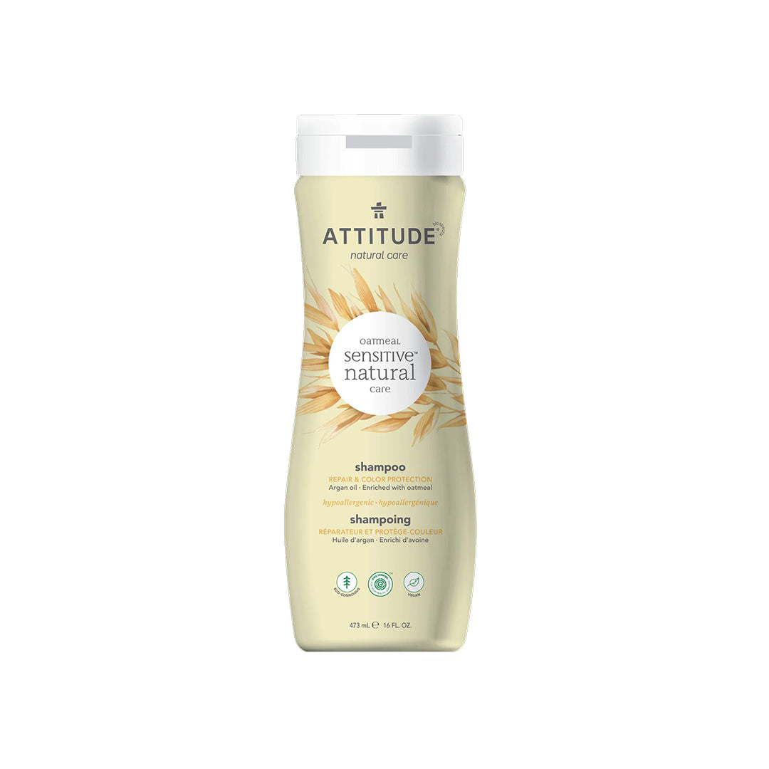 Attitude Sensitive Natural Care Shampoo Repair and Color Protection Argan Oil 473ml