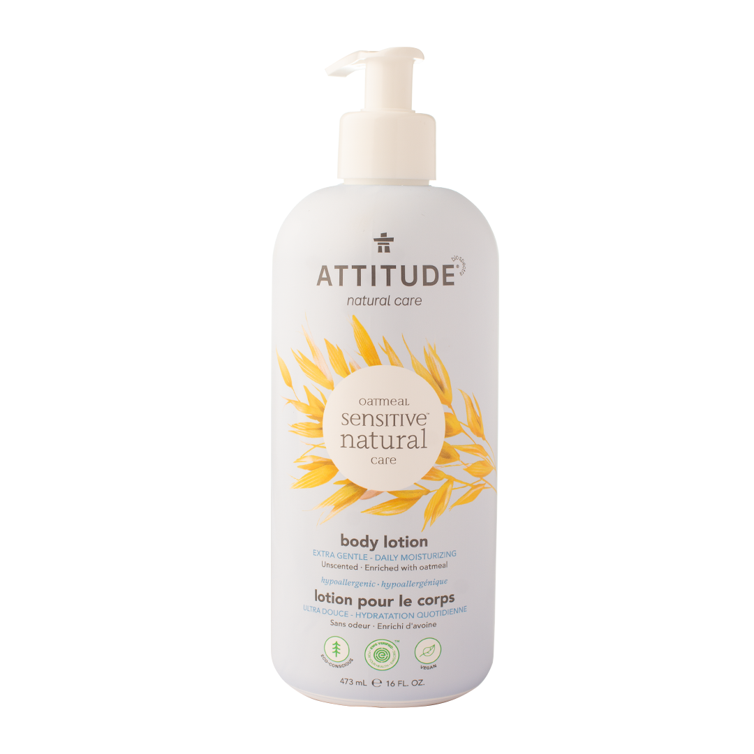 Attitude Sensitive Natural Care Body Lotion Unscented 473ml