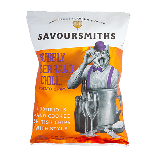 Savoursmiths Bubbly & Serrano Chilli Potato Crisps 150g