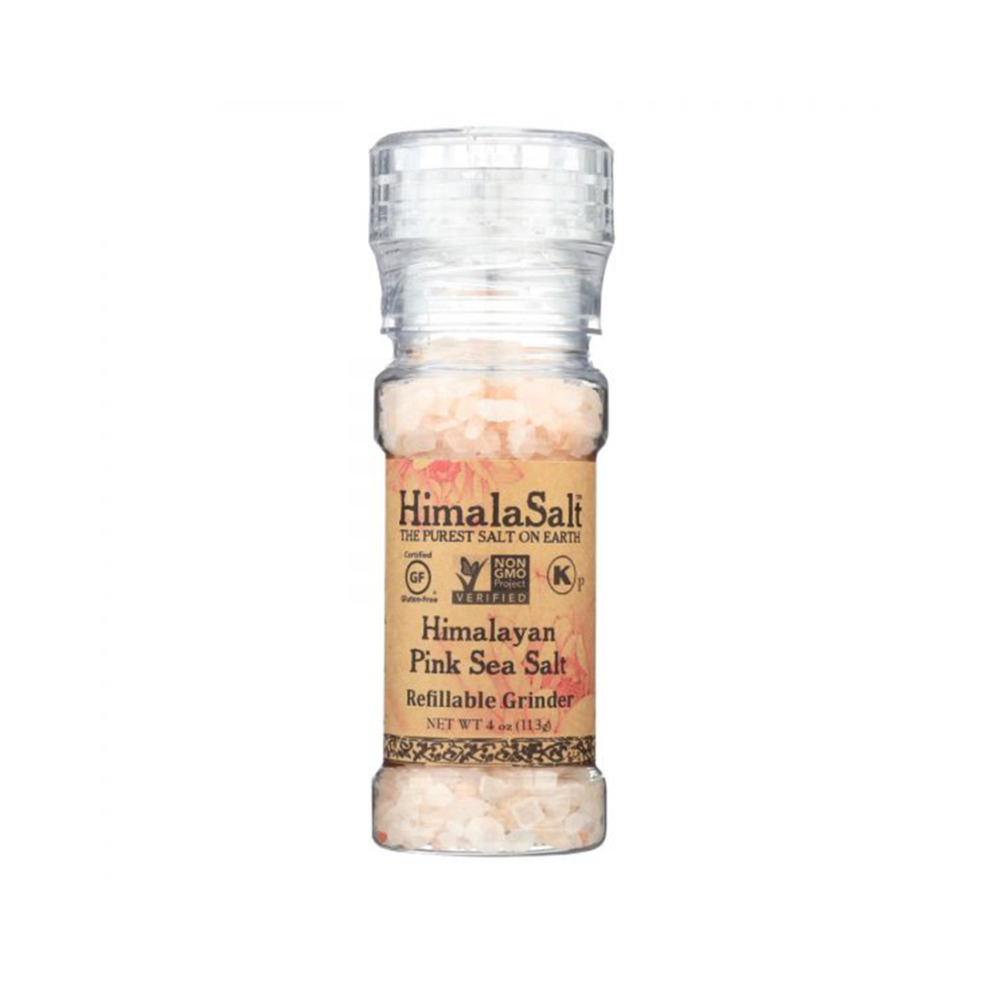 HimalaSalt Himalayan Pink Sea Salt Refillable Grinder 113g