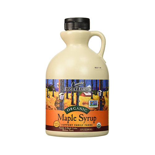 Coombs Organic Maple Syrup Grade A Dark Color Robust Taste 946mL