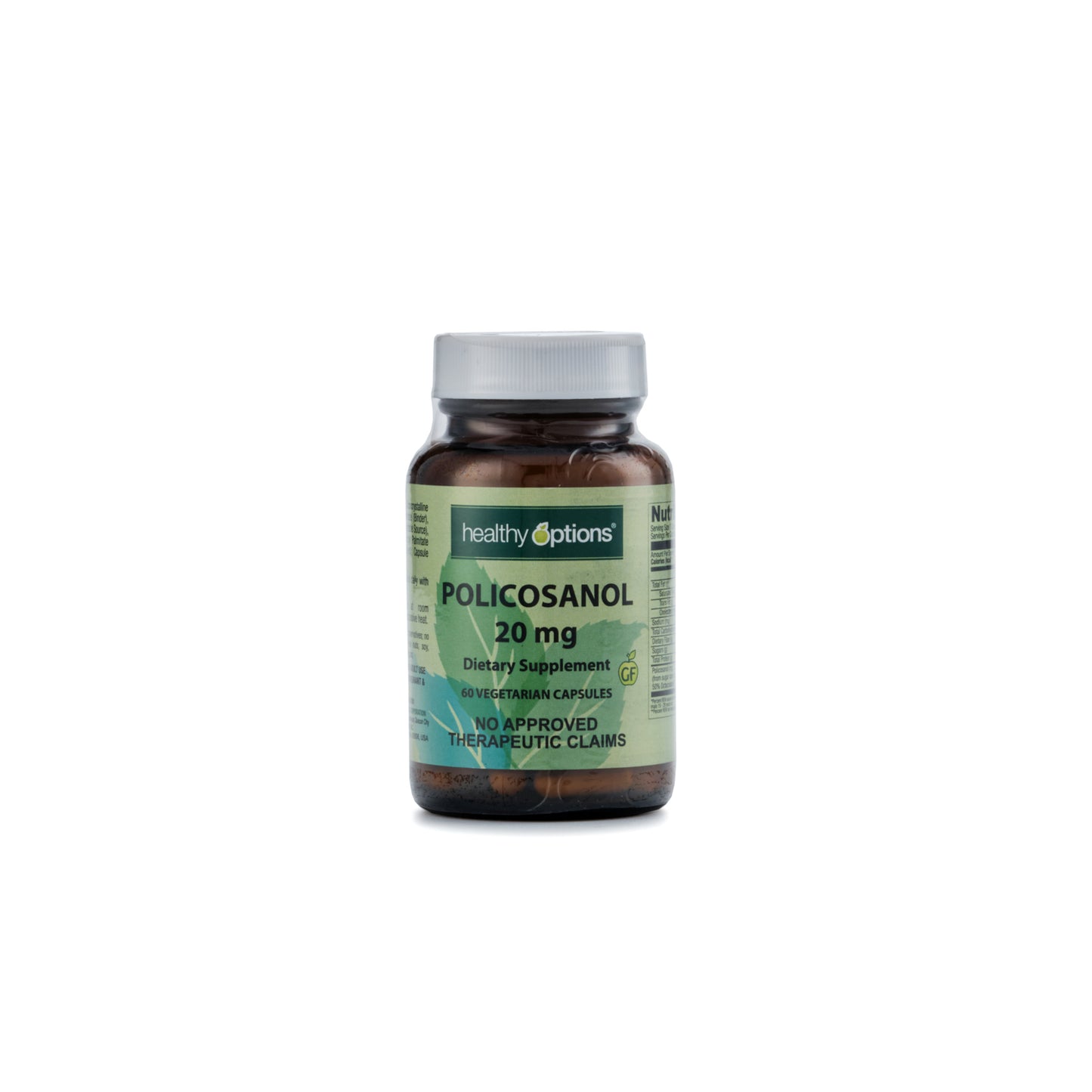 Healthy Options Policosanol 20mg 60 Capsules