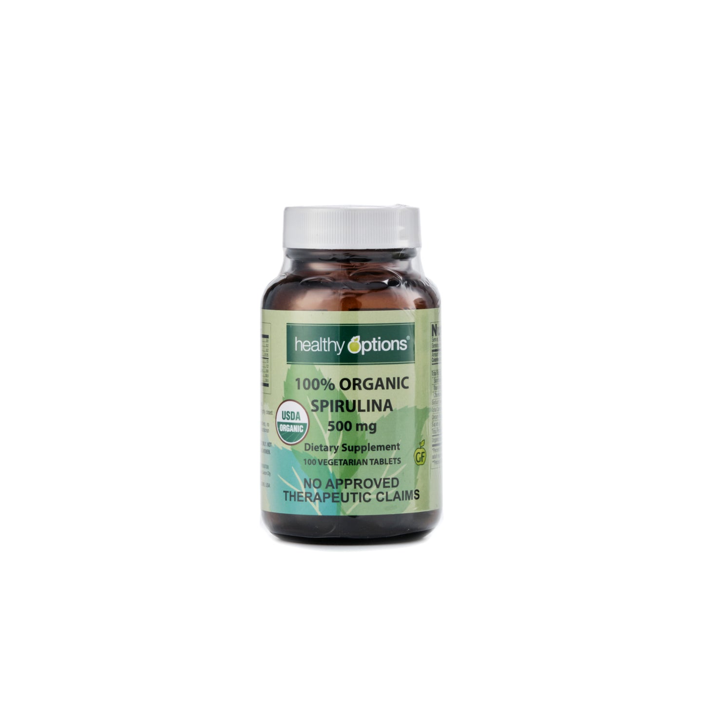 Healthy Options Organic Spirulina 500mg 100 Tablets