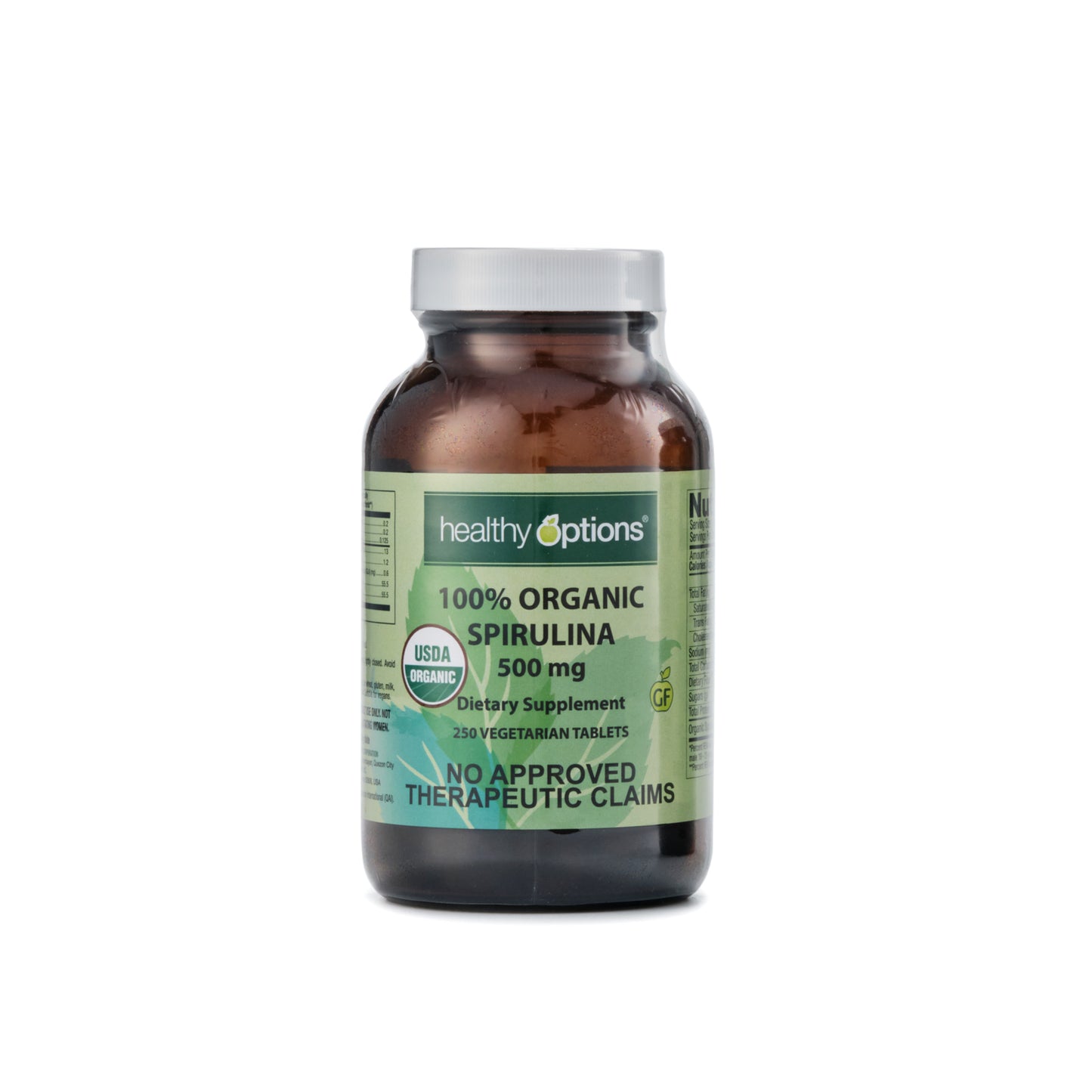 Healthy Options Organic Spirulina 500mg 250 Tablets