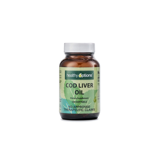 Healthy Options Cod Liver Oil 100 Softgels