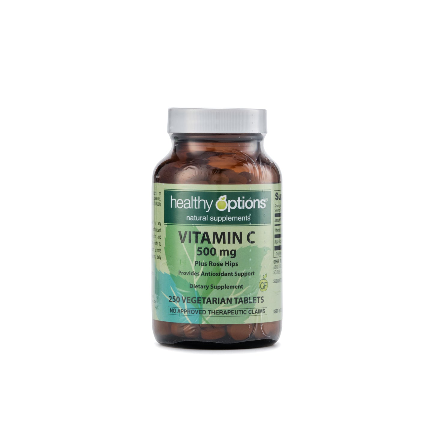 Healthy Options Vitamin C 500mg plus Rose Hips 250 Tablets