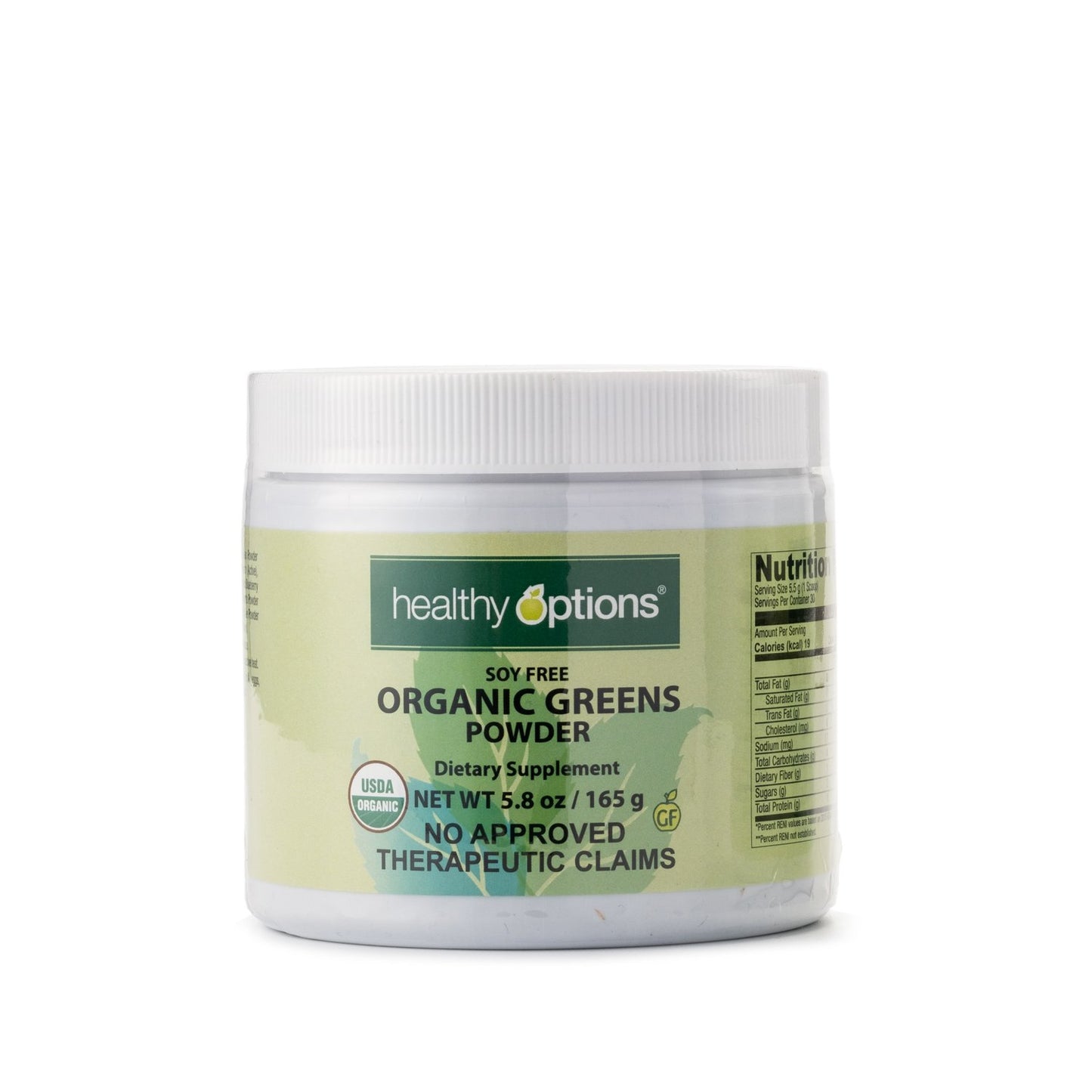 Healthy Options Organic Greens Powder 165g