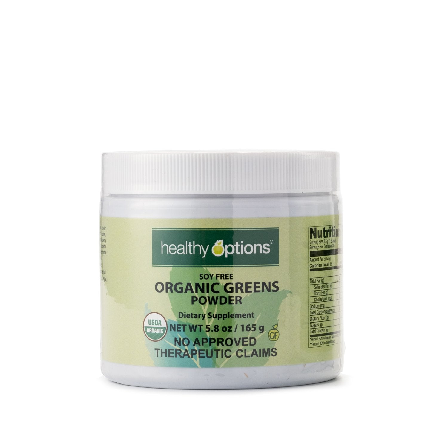 Healthy Options Organic Greens Powder 165g