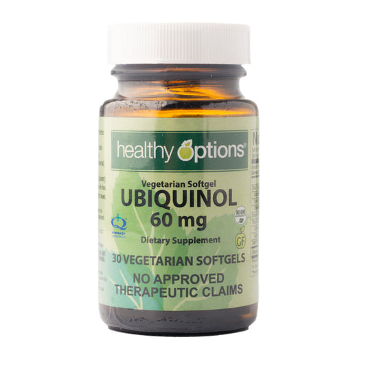 Healthy Options Ubiquinol 60mg 30 Vegetarian Softgels