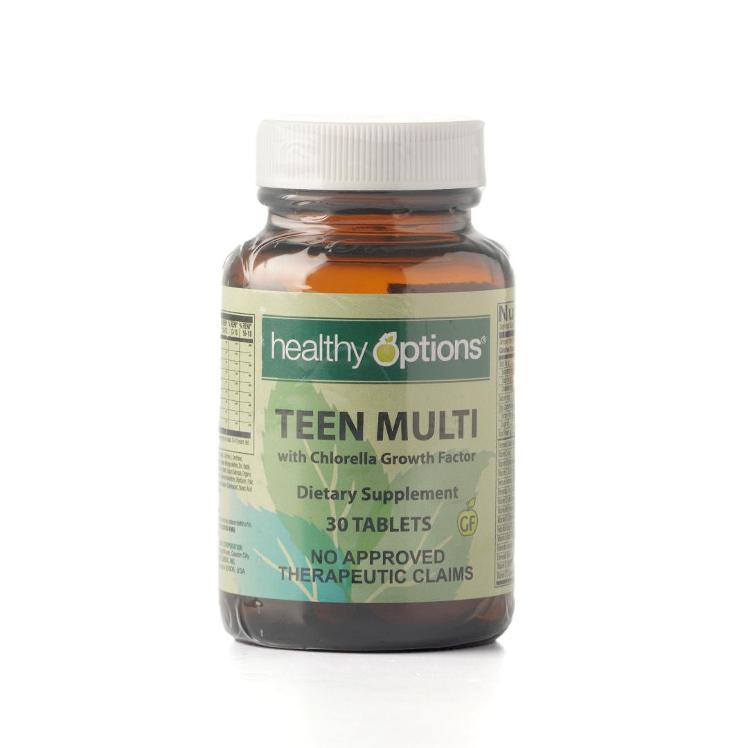 Healthy Options Teen Multi with Chlorella Growth Factor 30 Tablets