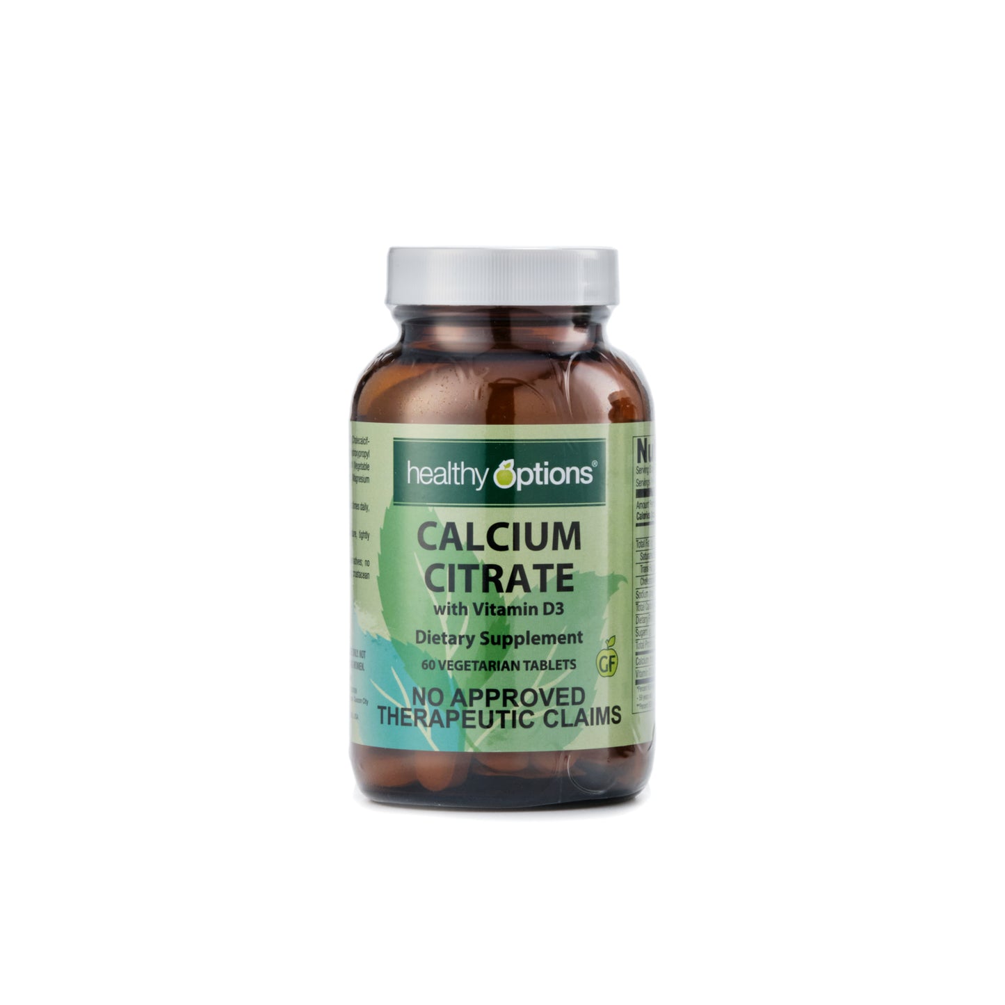 Healthy Options Calcium Citrate with Vitamin D3 60 Tablets