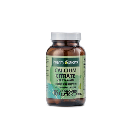 Healthy Options Calcium Citrate with Vitamin D3 60 Tablets