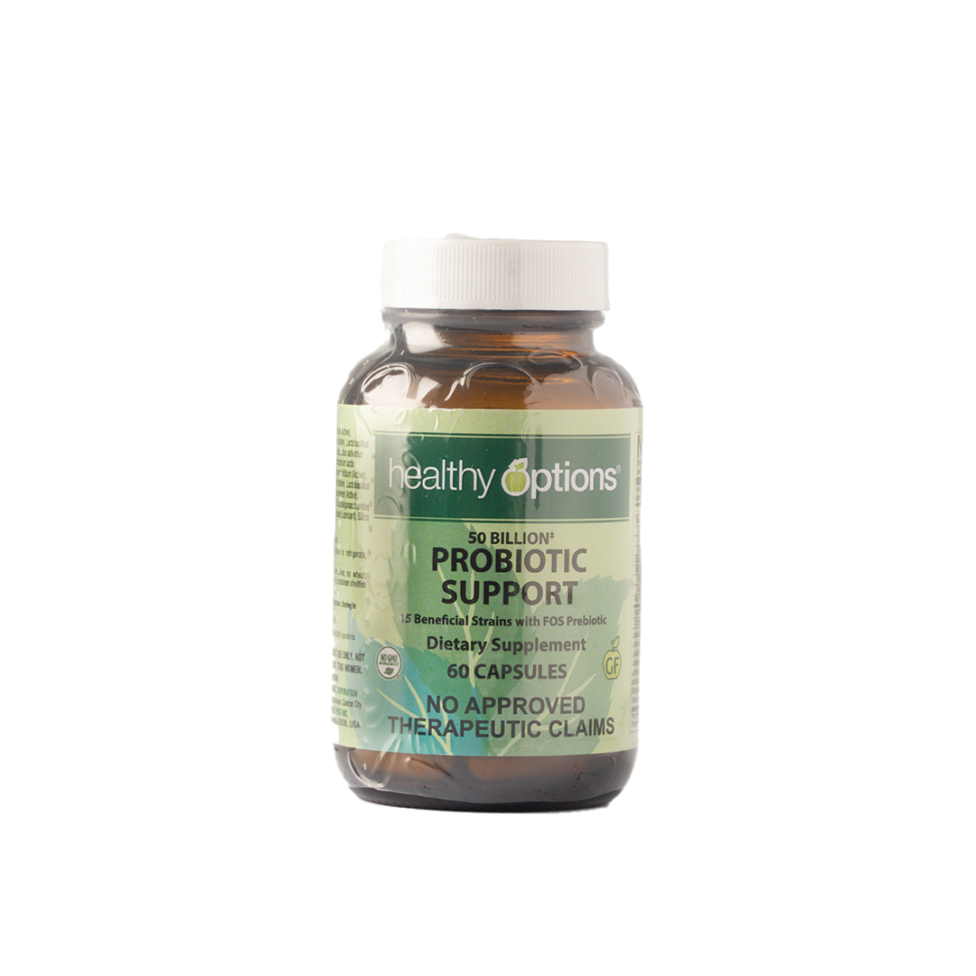 Healthy Options Probiotic Support 50 Billion CFU with Prebiotics 60 Capsules