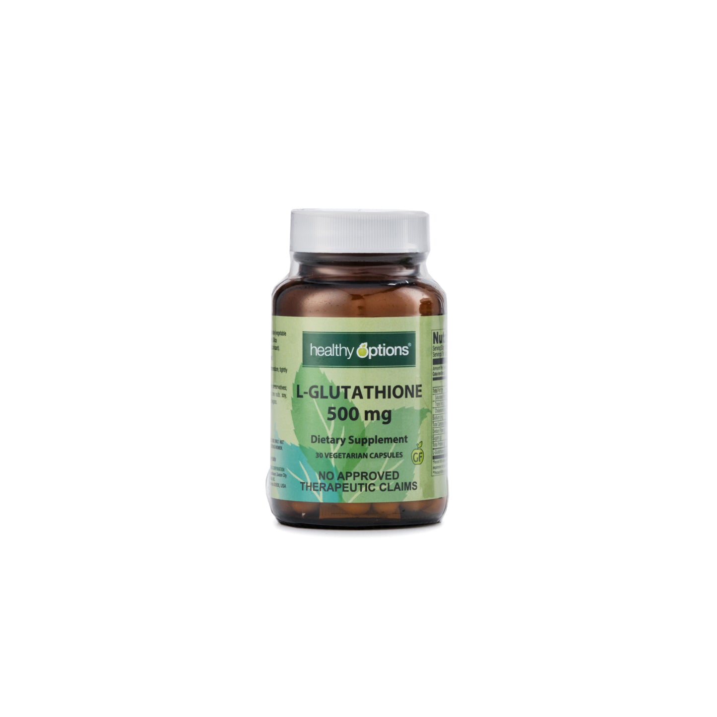 Healthy Options L-Glutathione 500mg 30 Capsules