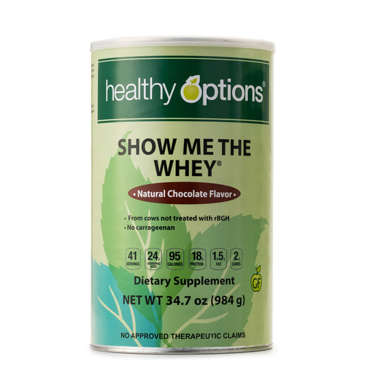 Healthy Options Show Me The Whey Natural Chocolate Flavor 984g
