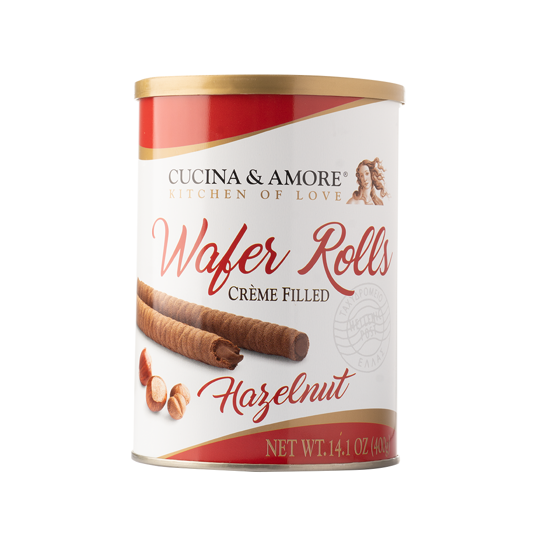 Cucina & Amore Hazelnut Wafer Rolls 400g