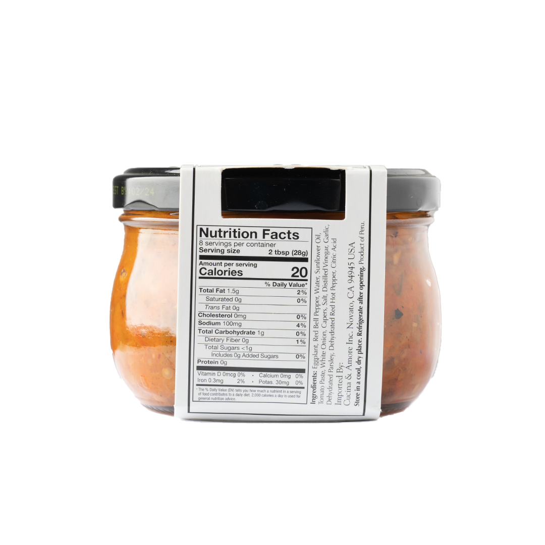 Cucina & Amore Eggplant & Red Pepper Bruschetta 225g