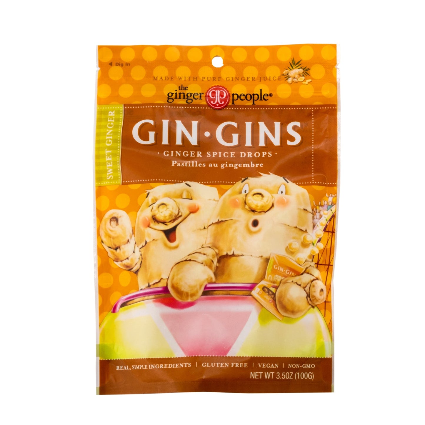 Ginger People Sweet Ginger Spice Drops 100g